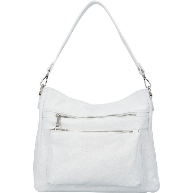 Delami Vera Pelle Dámska kožená kabelka cez rameno biela - Delami Jody 53378225