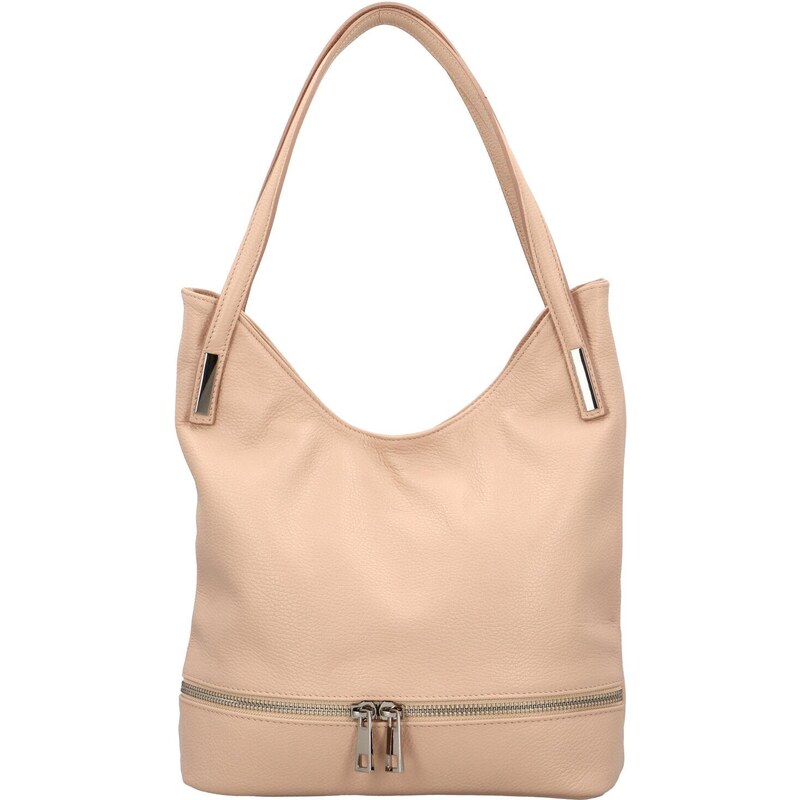 Delami Vera Pelle Dámska kožená kabelka cez rameno staroružová - 53338584