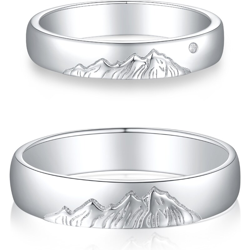 Olivie Snubný strieborný prsteň HORY 8892 53271226