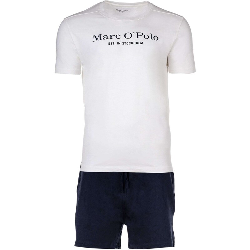 Marc OPolo Krátke pyžamo námornícka modrá / biela 53273811