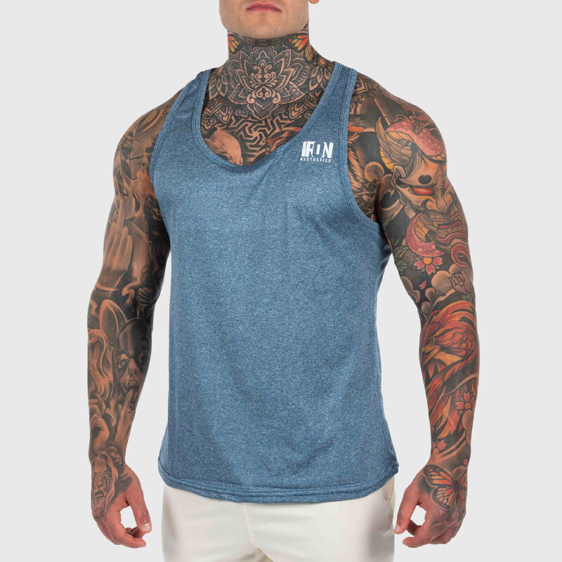 Športové tielko Iron Aesthetics Muscle Tank, modré 53277908