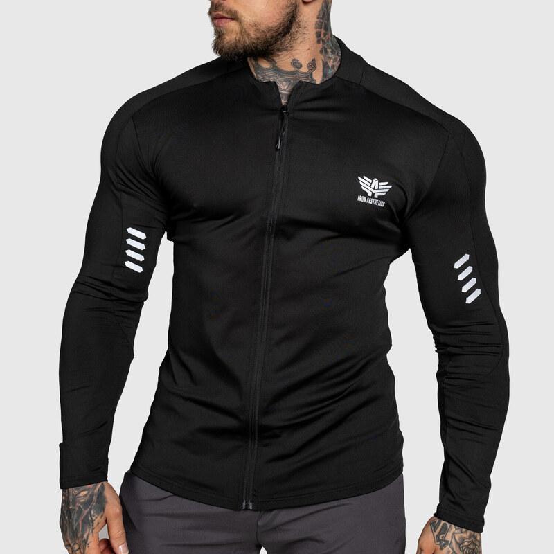 Športový top na zips Iron Aesthetics Unstoppable, čierny 53277927