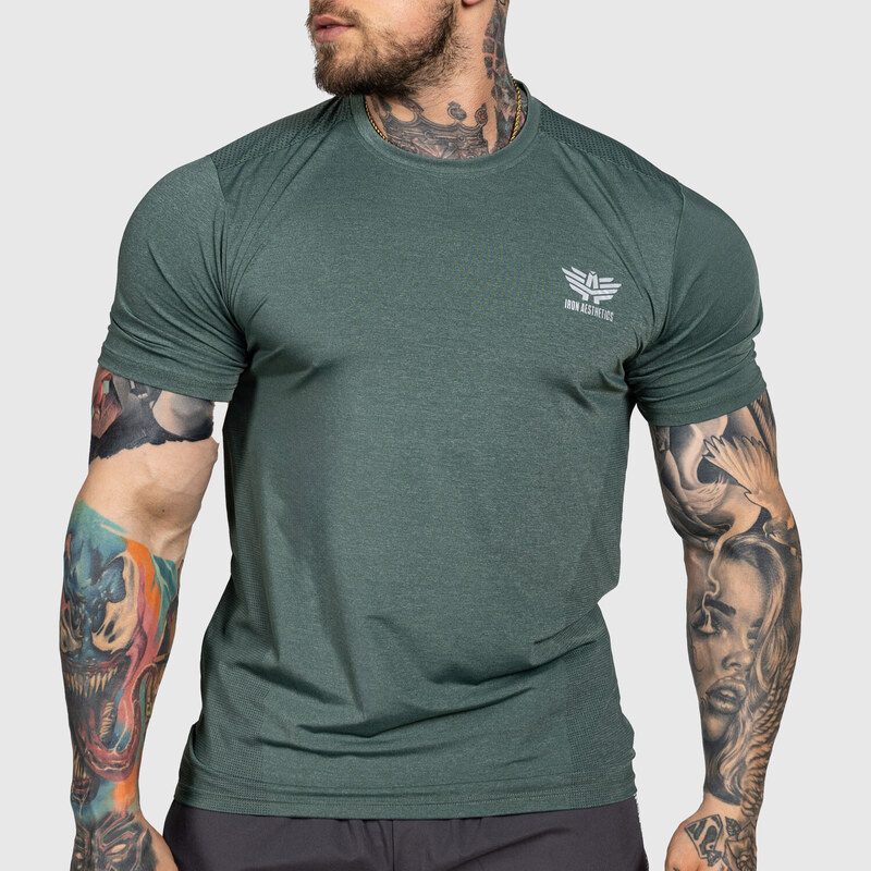 Tréningové tričko Iron Aesthetics Victory, zelené 53277933