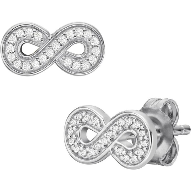 Fossil Trblietavé strieborné náušnice Nekonečno JFS00634040 66593268