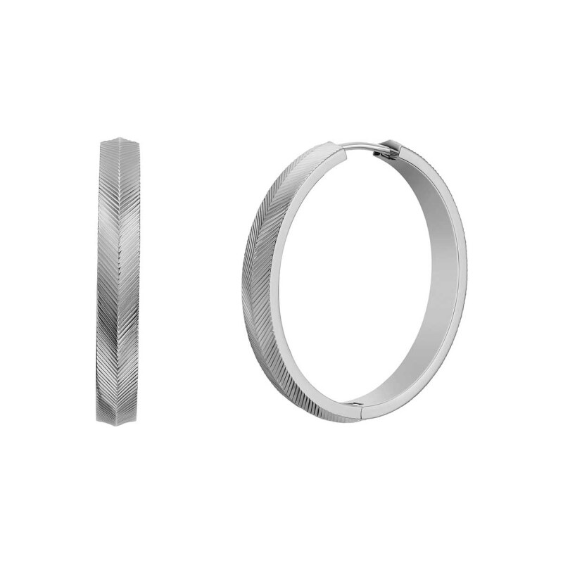 Fossil Slušivé kruhové náušnice Harlow Linear JF04668040 66585361