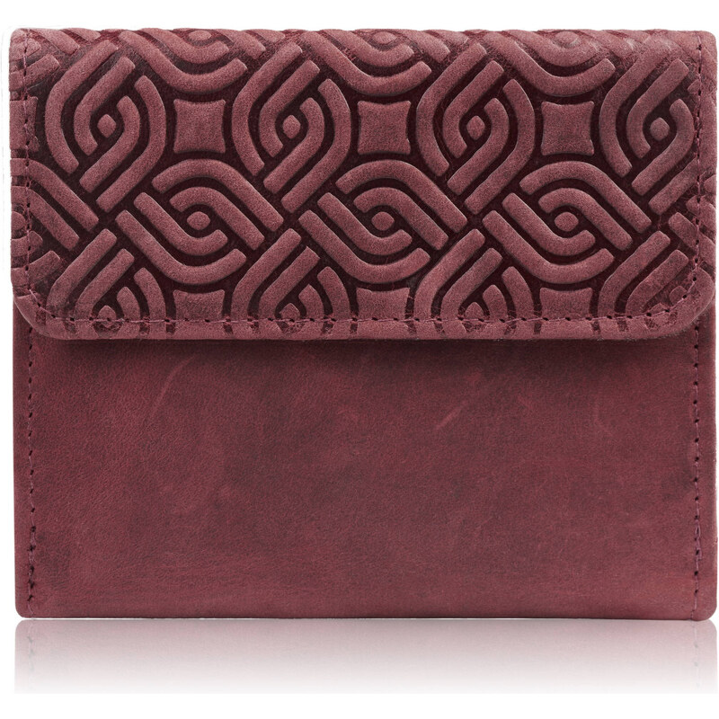 Paolo Peruzzi Dámska vintage kožená peňaženka malá T-114-HCH | ružová 53283063