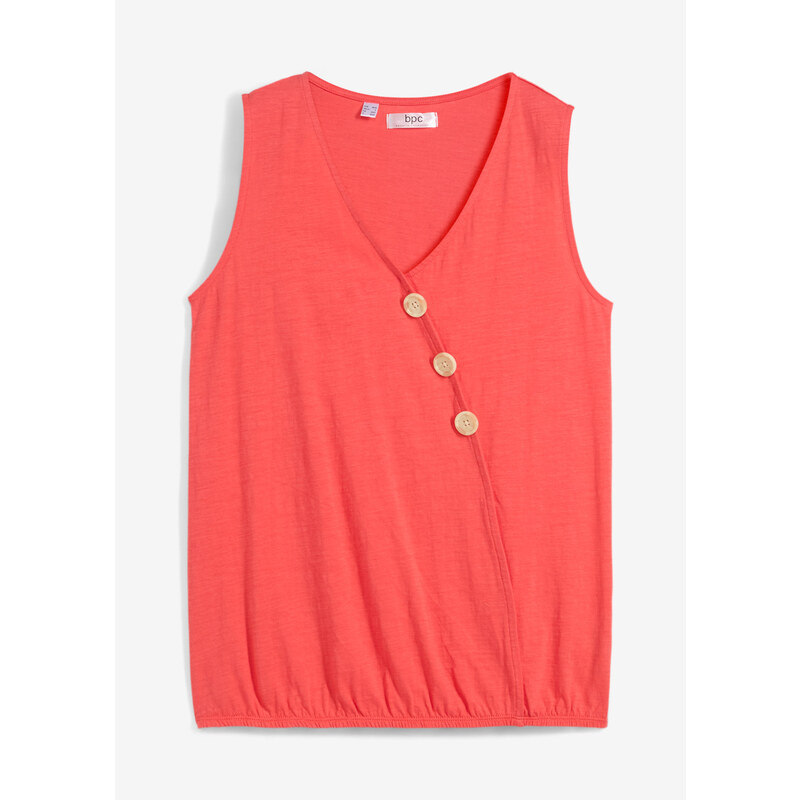 bonprix Blúzkový top v zavinovacom vzhľade, s gumičkou v páse, farba 53339009