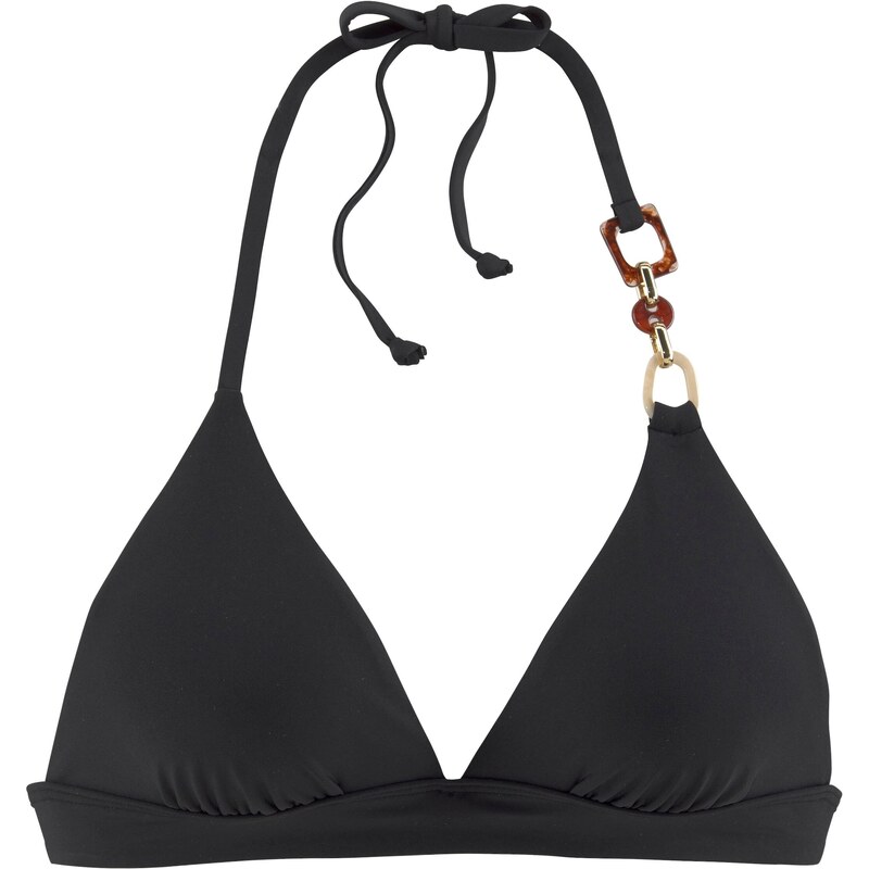 LASCANA Bikinový top Yves krémová / hnedá / čierna 54345241