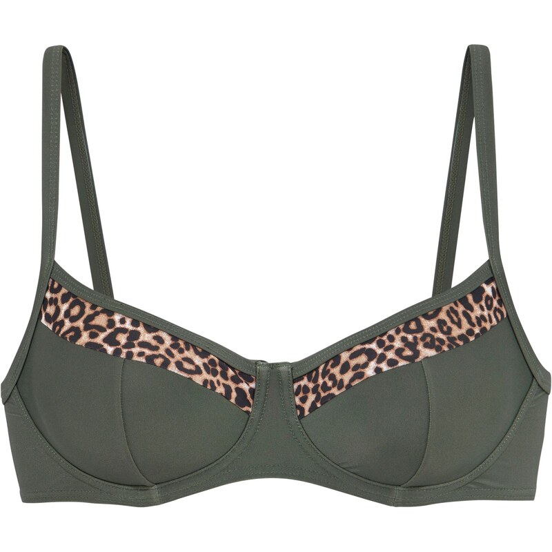 LASCANA Bikinový top béžová / hnedá / olivová 54352985