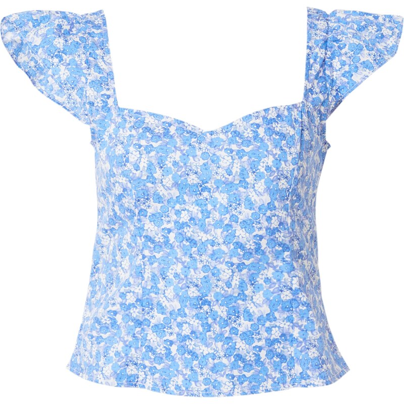 GLAMOROUS Blúzka modrá / svetlomodrá / prírodná biela 54363677