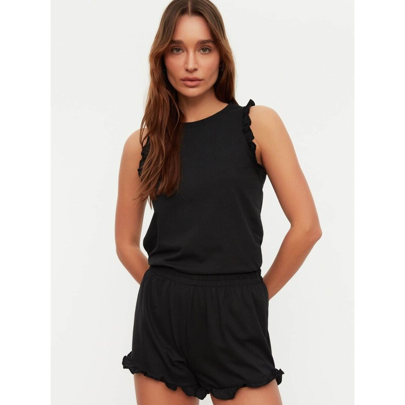 Trendyol Kraťasy čierna 67801183