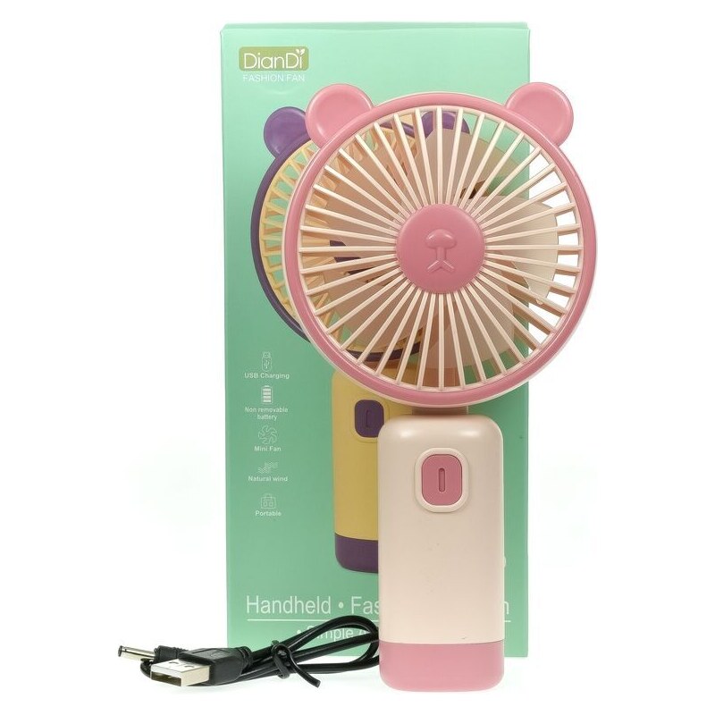 JOHN-C Bezdrôtový ružový ventilátor 53351082