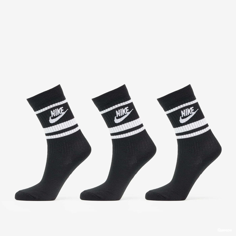 Nike NSW Everyday Essential Crew Socks 3-Pack Black/ White S 54995134