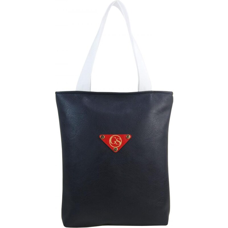 GROSSO Veľká modrá mäkká shopper dámska kabelka s látkovými ušami S211 53358559