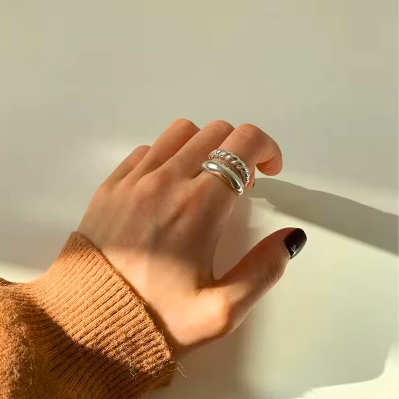 MAJYA Strieborný nastaviteľný prsteň HALLE 10977 64582040