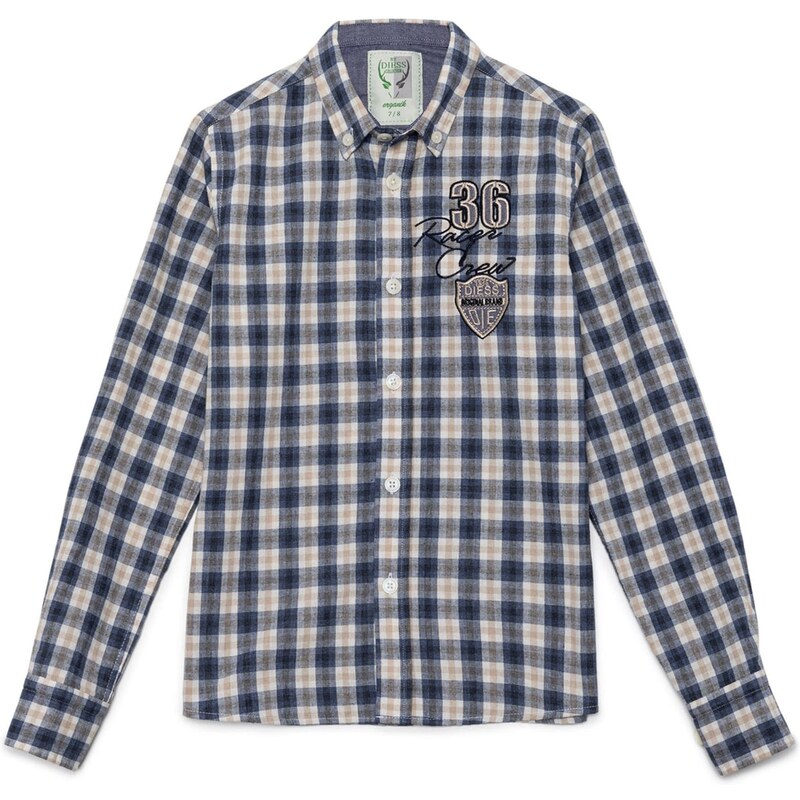 By Diess Collection Košeľa béžová / tmavomodrá / čierna / biela 54339889