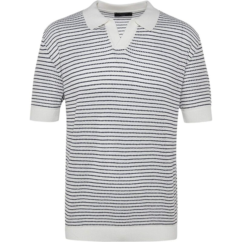 Trendyol Sveter tmavomodrá / biela 67801179