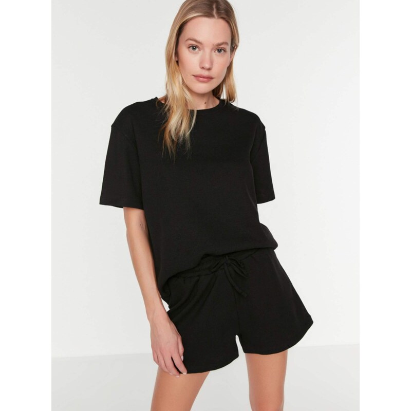 Trendyol Kraťasy čierna 67830535