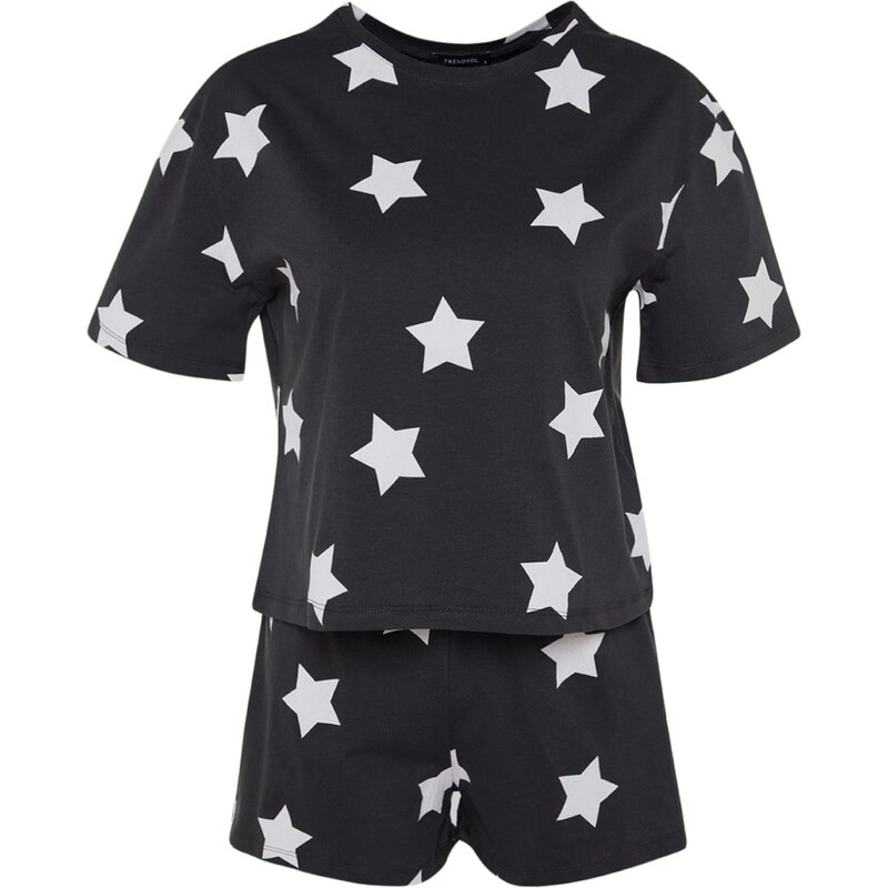 Trendyol Kraťasy námornícka modrá / biela 67801184