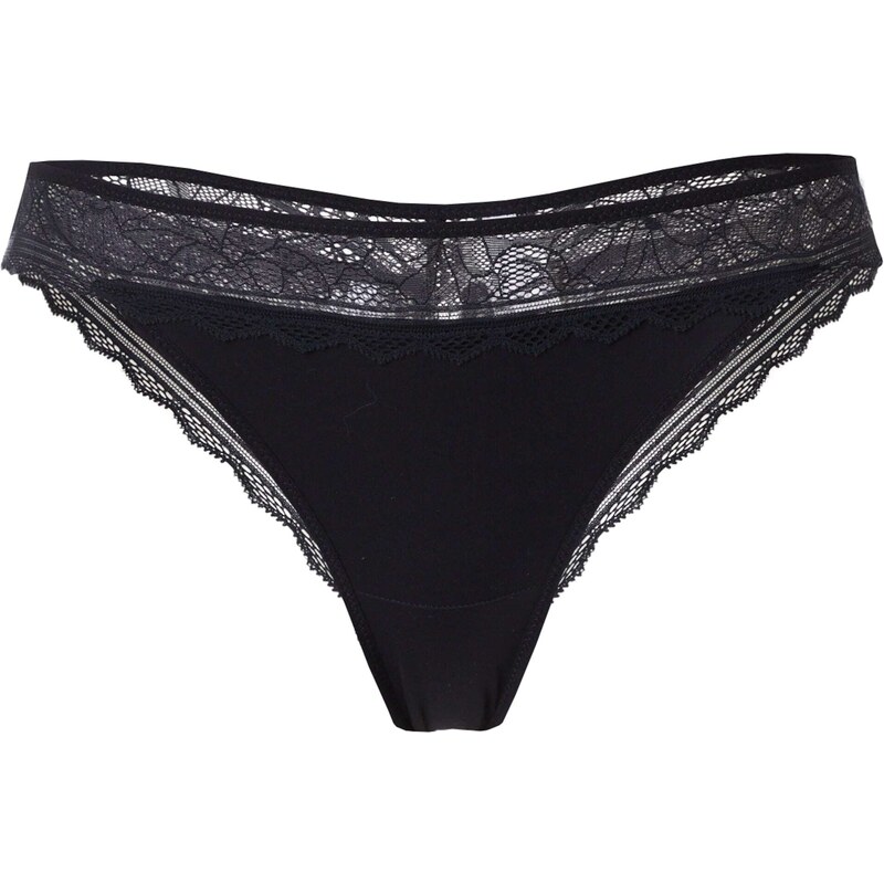 Chantelle Nohavičky Floral Touch čierna 66222148