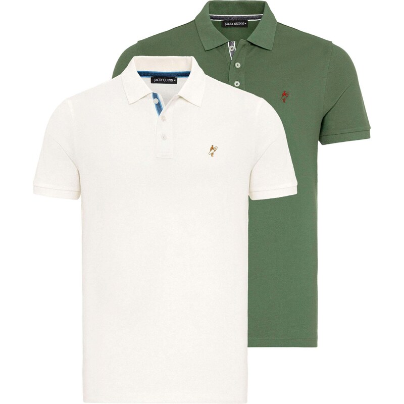 Jacey Quinn Tričko svetlozelená / biela 54359708