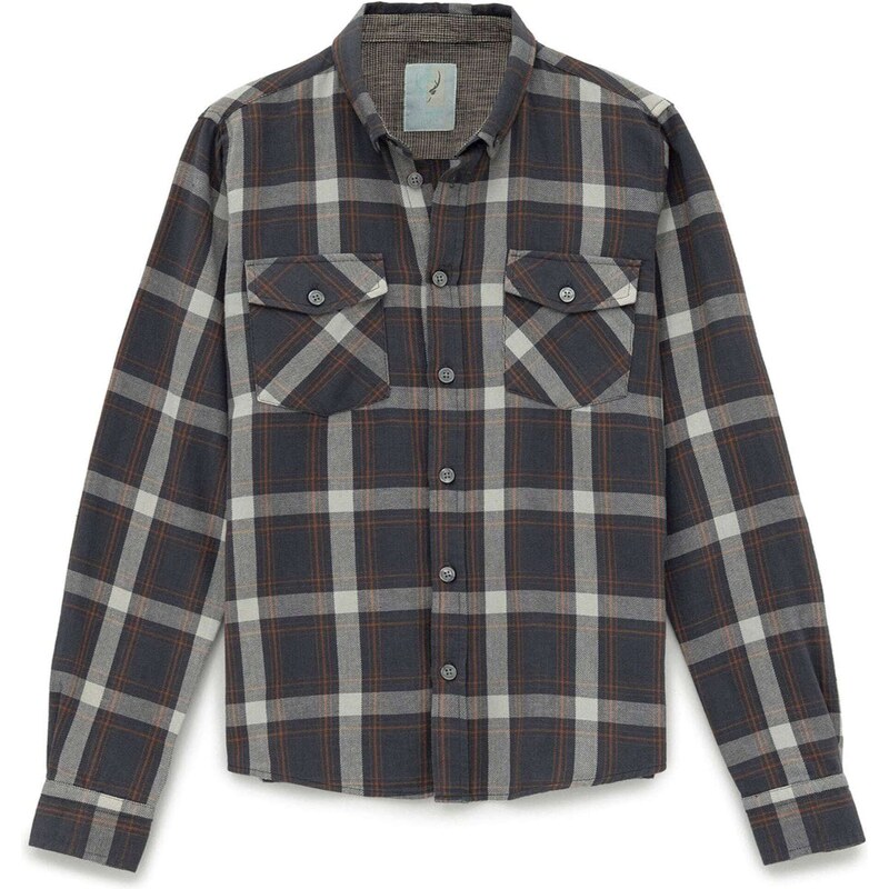 By Diess Collection Košeľa hnedá / antracitová / biela 54346403