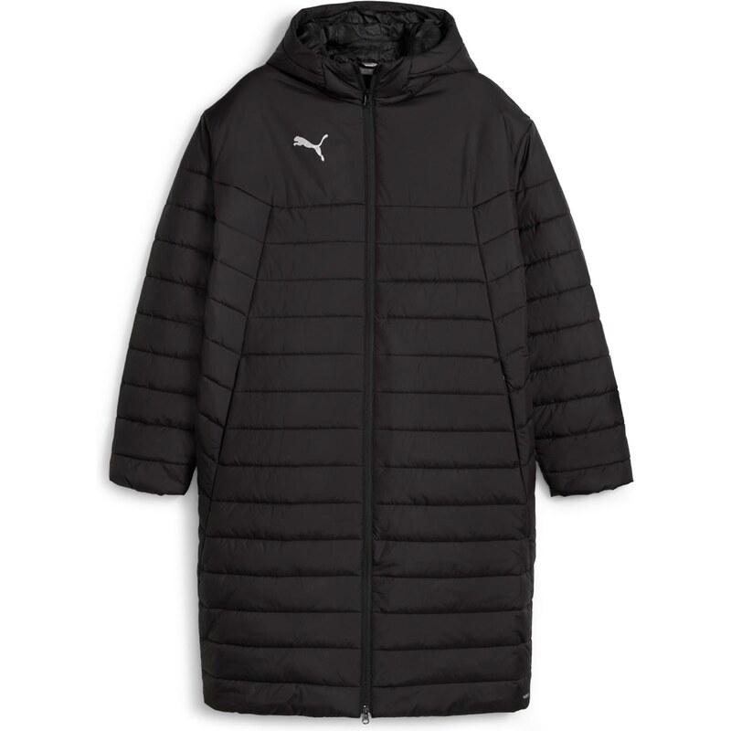 PUMA Športová bunda TeamFinal striebornosivá / čierna 68298422