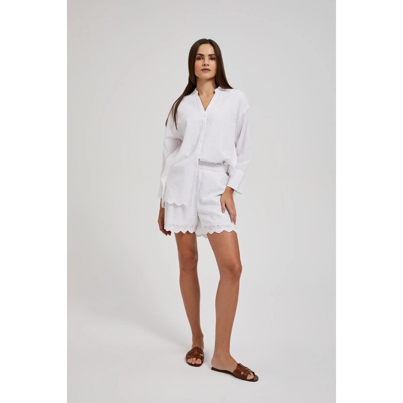 Marisse Womens Shorts L-Sh-4309 White 53408270