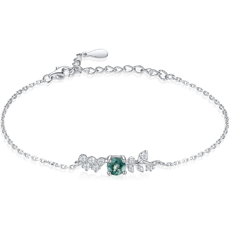 Olivie Strieborný náramok MACHOVÝ ACHÁT 8908 53448667