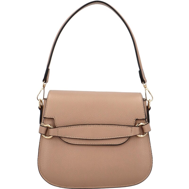 Delami Vera Pelle Dámska kožená kabelka na rameno staroružová - Delami 53496450