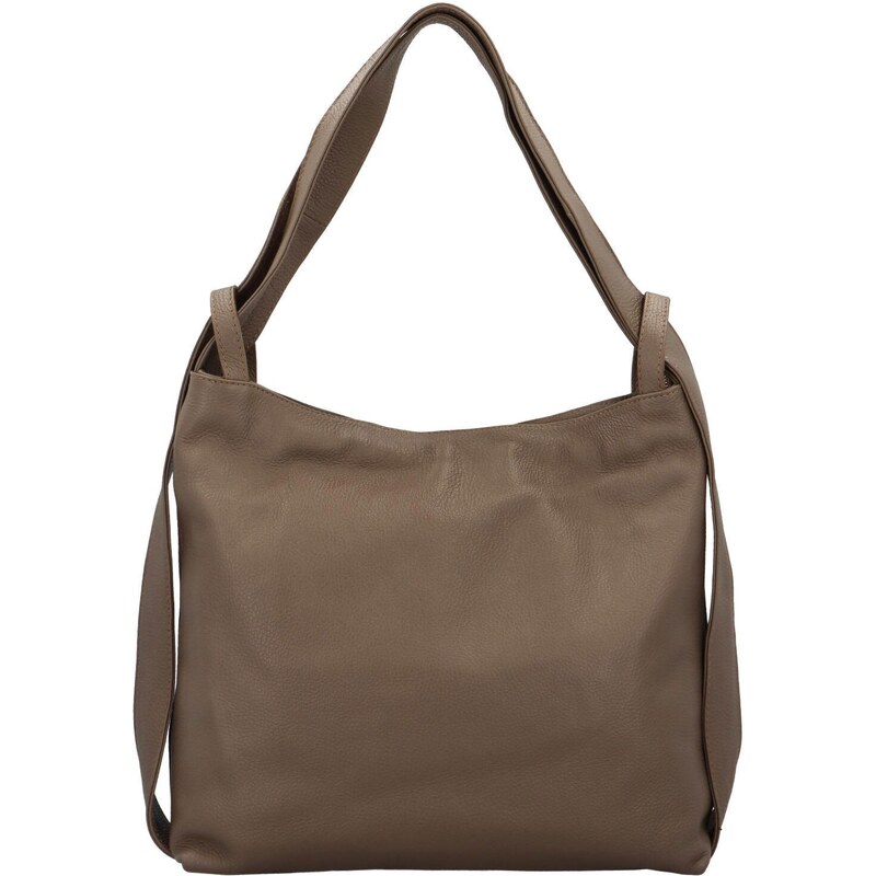 Delami Vera Pelle Dámsky kožený kabelko/batoh taupe - Delami Armáni 66316589