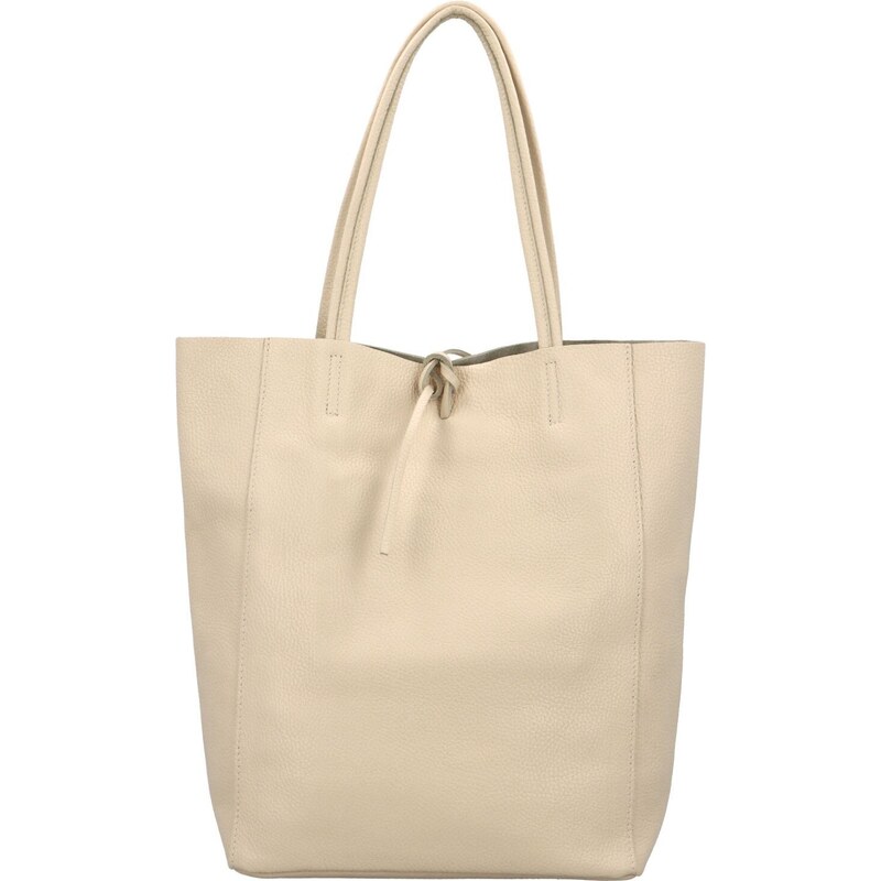 Delami Vera Pelle Dámska kožená kabelka cez rameno krémová - Delami 53478369