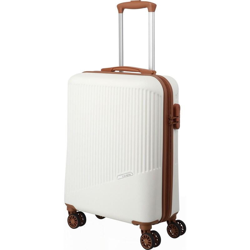 Palubný kufor 55x40x20 Travelite BaliWhite/Cognac 53445055