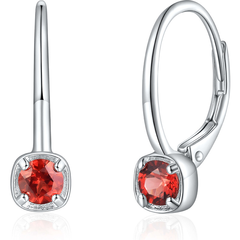 Olivie Strieborné náušnice PRÍRODNÝ GRANÁT 8934 53448690