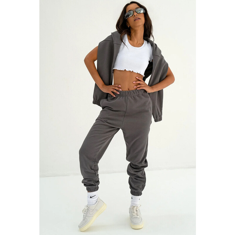 Mosquito Dámske tepláky Icon Dark Stone grafitové, Farba grafitová 53448580