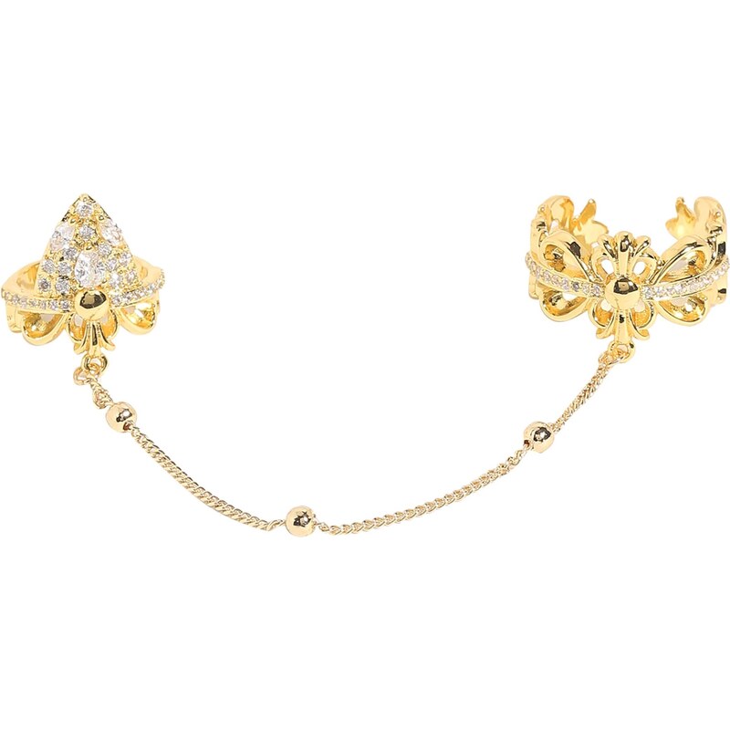 SOHI Prsteň zlatá / priehľadná 54344137