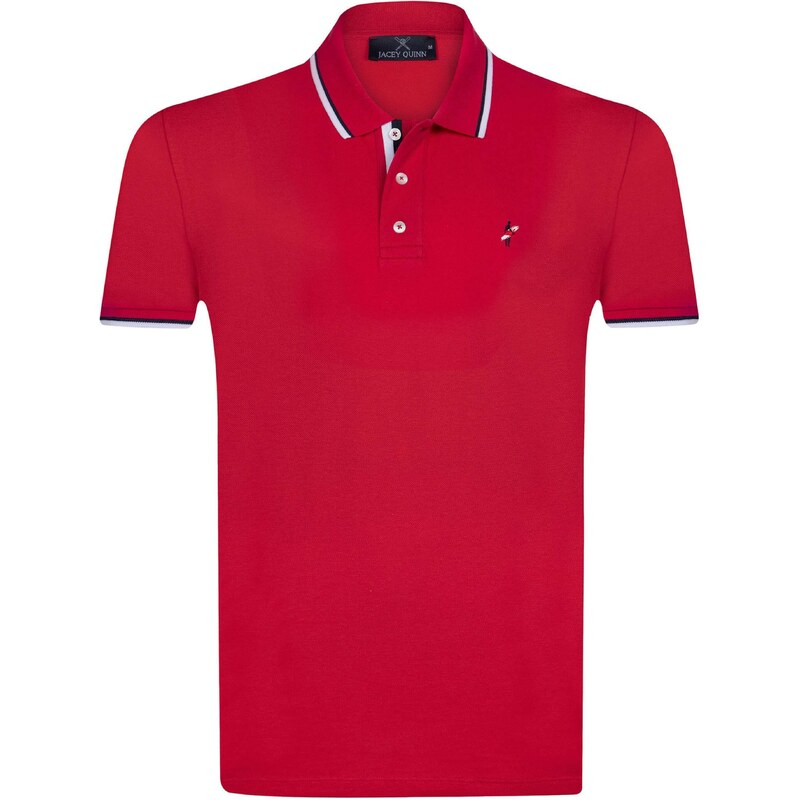 Jacey Quinn Tričko červená / čierna / biela 54338628