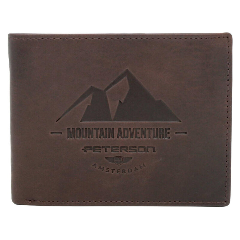 Pánska kožená peňaženka Peterson hnedá KZ50247 62179678