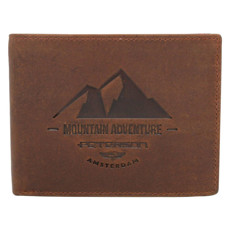 Pánska kožená peňaženka Peterson hnedá KZ50246 62179679
