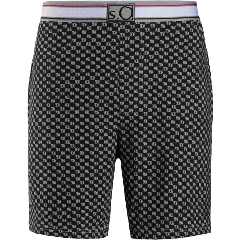 s.Oliver Pyžamové nohavice sivá / čierna 54310694