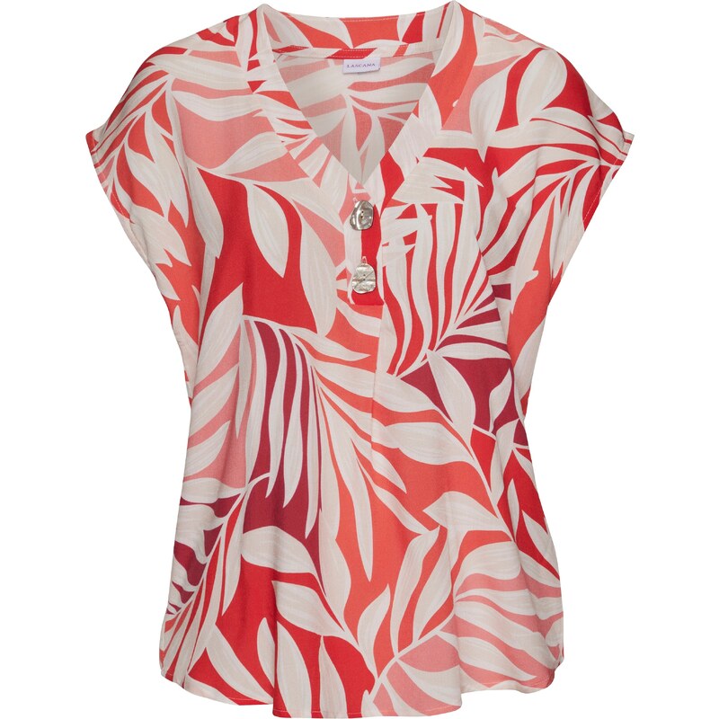 LASCANA Blúzka béžová / červená 54353985