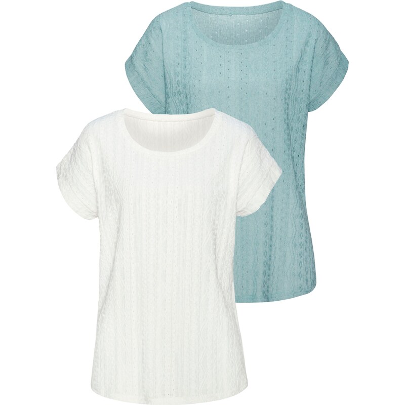 VIVANCE Tričko modrá / biela 54362188