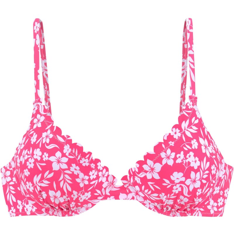 VIVANCE Bikinový top ružová / biela 54363470