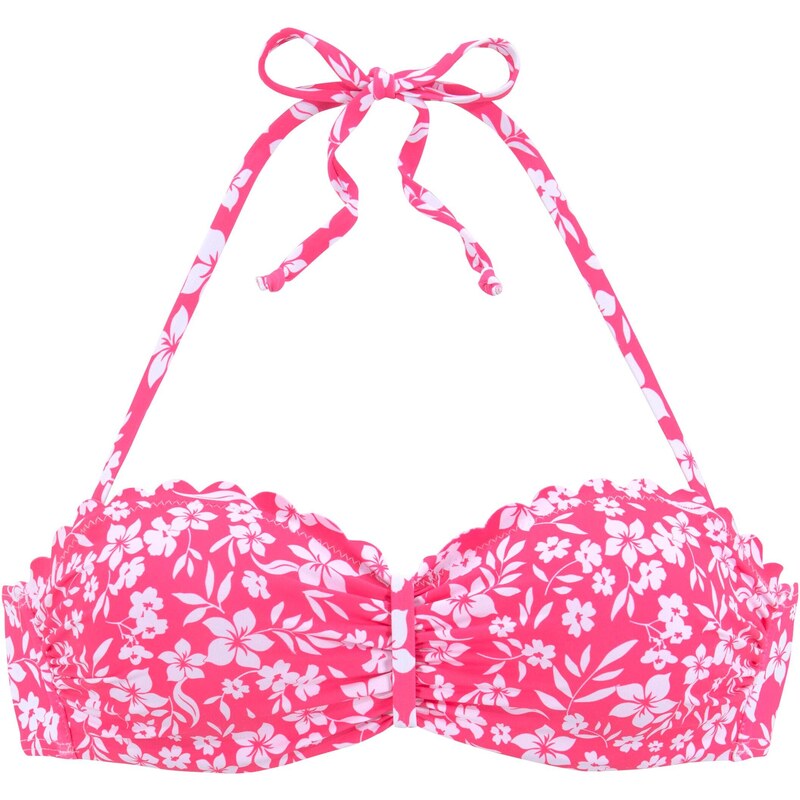 VIVANCE Bikinový top ružová / biela 54363474