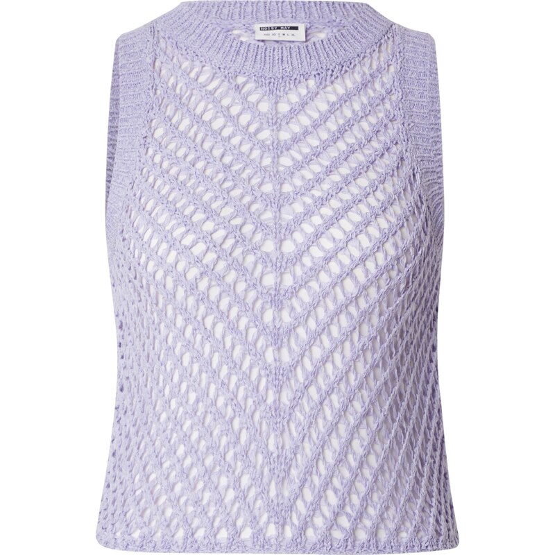 Noisy may Vyšívaný top NMSALLY levanduľová 54373001