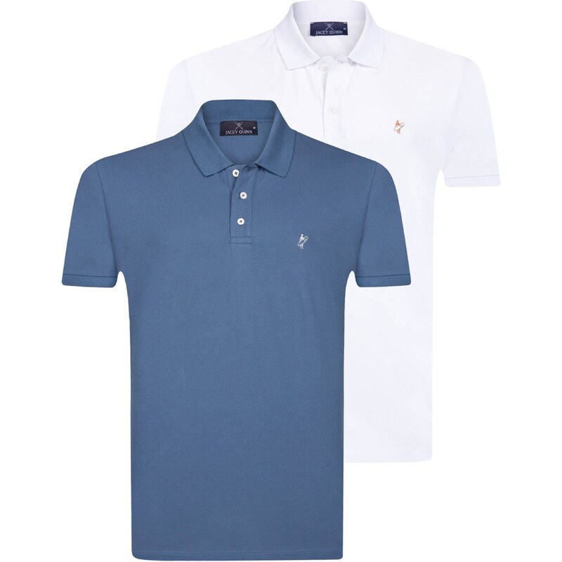 Jacey Quinn Tričko modrá / hnedá / biela 54339047