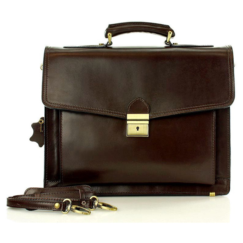 Mazzini Business MARCO MAZZINI Pánska kožená aktovka LORIS | 53499291