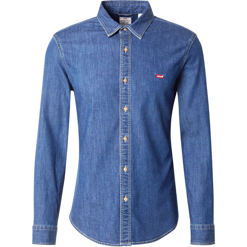 LEVIS Košeľa Battery Housemark Slim Fit Shirt modrá denim / červená 54335947
