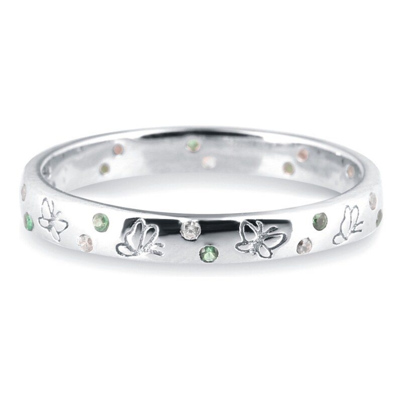 Olivie Strieborný prsteň MOTÝLIA LÚKA 7651 45037261