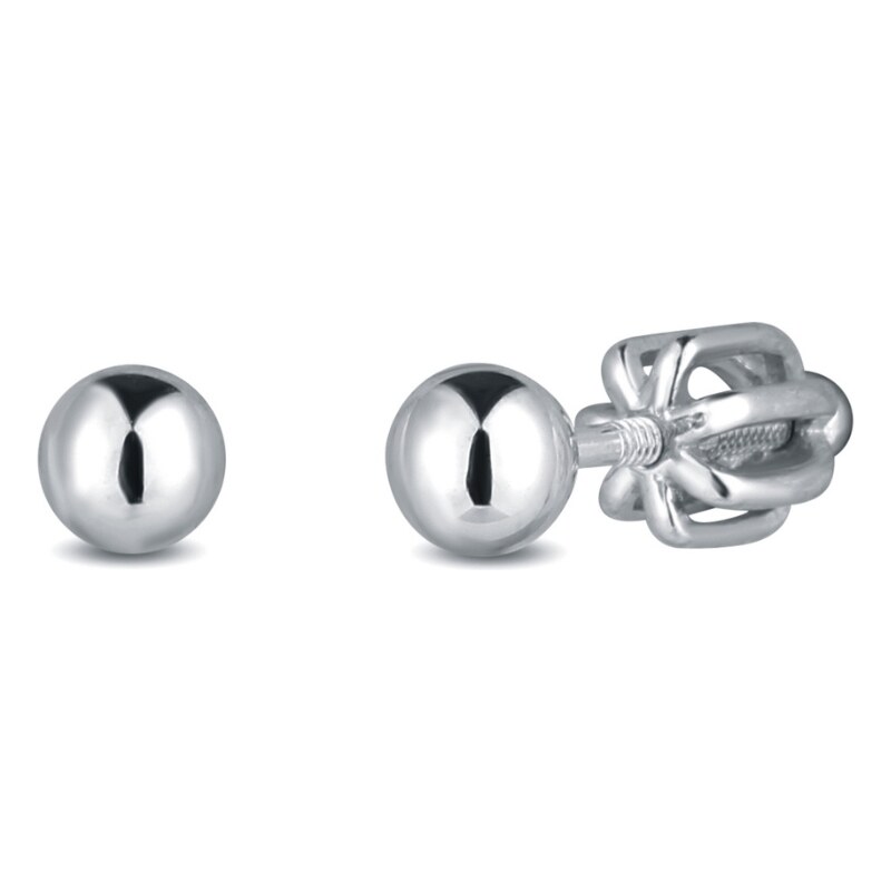 Olivie Strieborné 4mm náušnice GULIČKY 8371 48999327